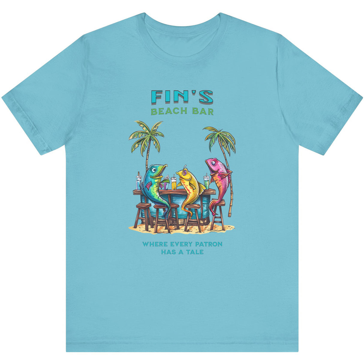 Turquoise Fin's Beach Bar Tales t-shirt