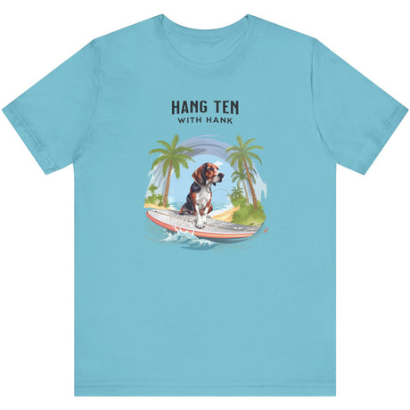 Turquoise Hang Ten With Hank t-shirt