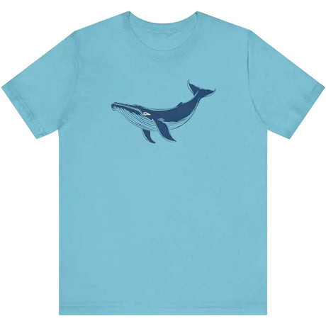 Turquoise Majestic Blue Whale t-shirt