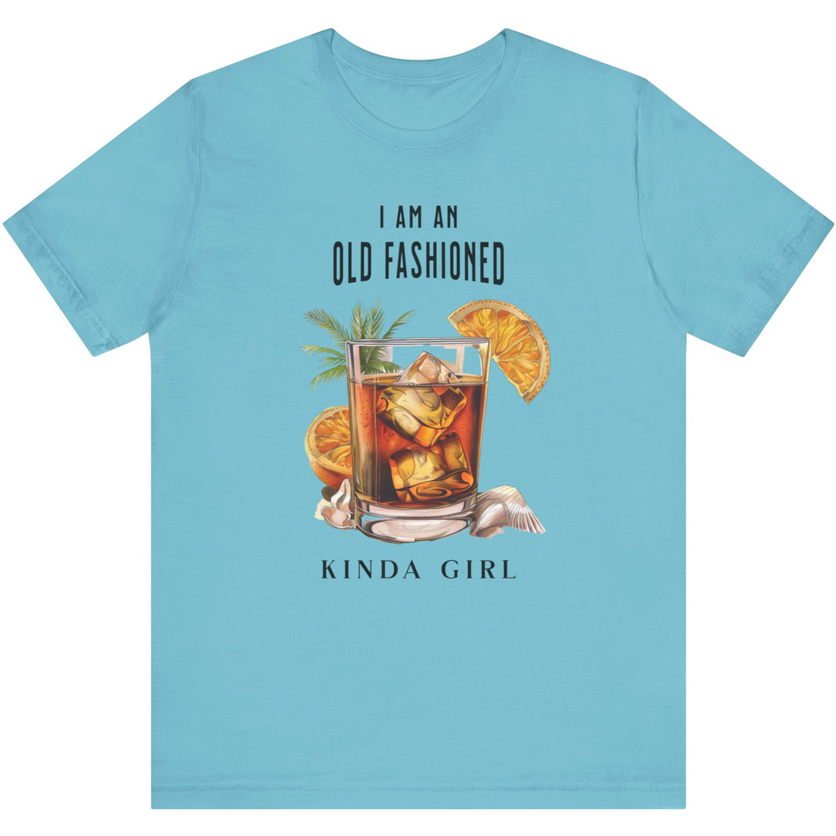 Turquoise Old Fashioned Girl t-shirt