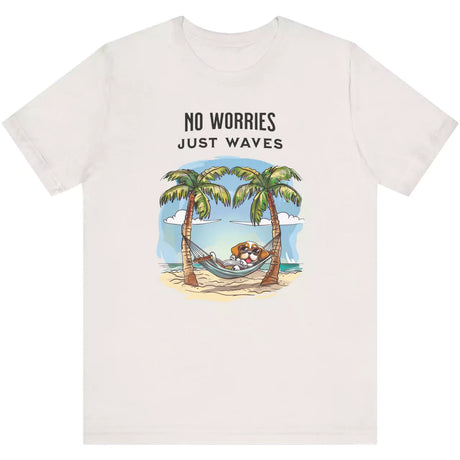 Vintage white No Worries Just Waves t-shirt