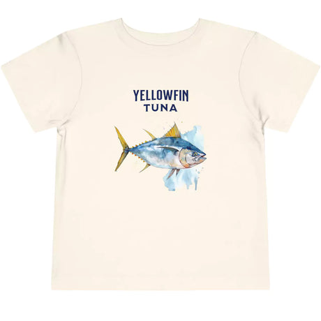 Vintage white Yellowfin Tuna Watercolor toddler t-shirt