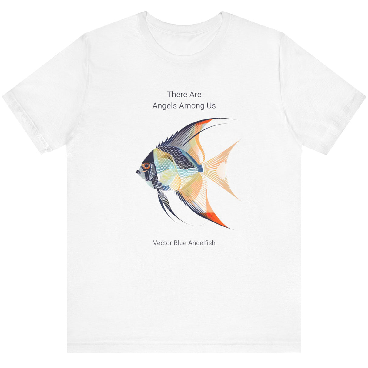 White Angels Among Us Blue Vector t-shirt