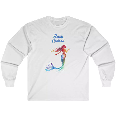 White Beach Goddess (Mermaid) long-sleeve t-shirt