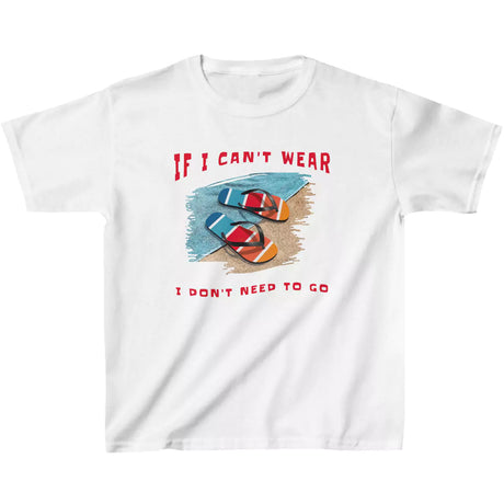 White Can't Wear Flip-Flops youth t-shirt