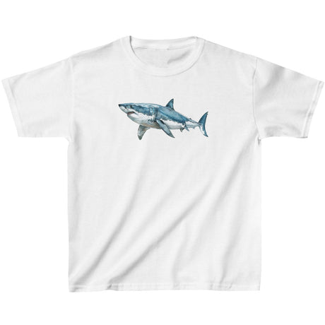 White Great White Watercolor youth t-shirt