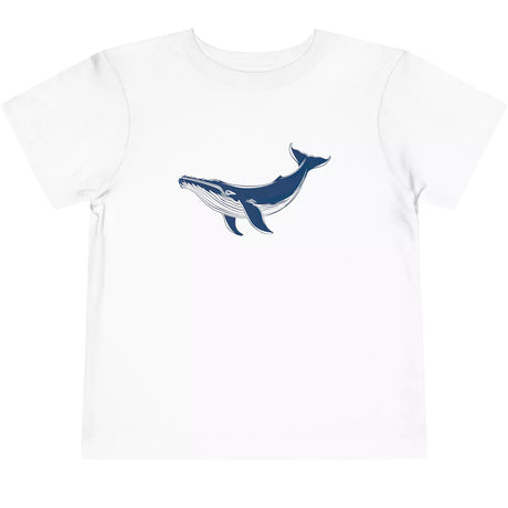 White Majestic Blue Whale toddler t-shirt