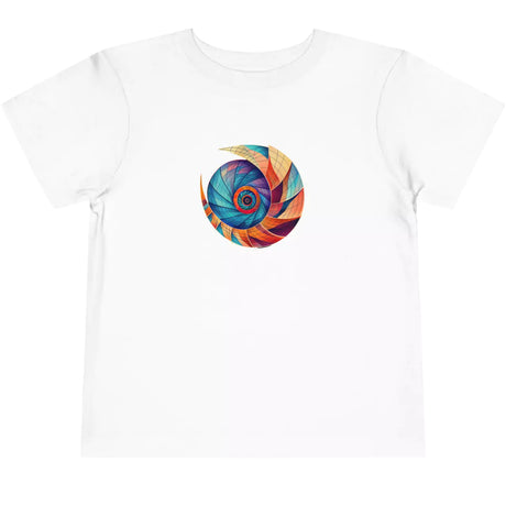 White Nautilus Inspired Beach Bliss Spiral toddler t-shirt