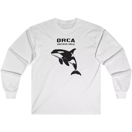 White Orca (Orcinus Orca) long-sleeve t-shirt