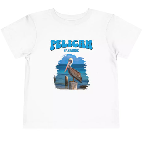 White Pelican Paradise toddler t-shirt