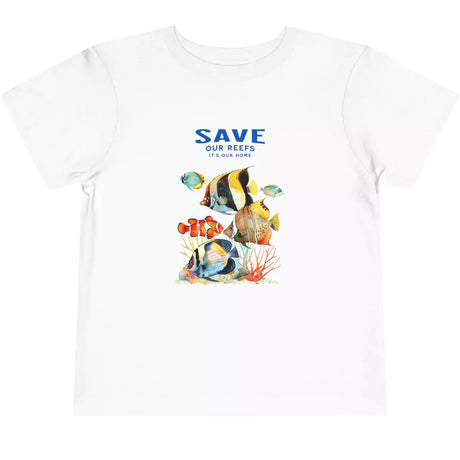 White Save Our Reefs Angels Clowns toddler t-shirt