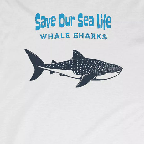 Design for Save Our Sea Life | Whale Sharks long-sleeve t-shirt