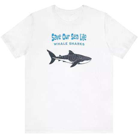 White Save Our Sea Life | Whale Sharks t-shirt