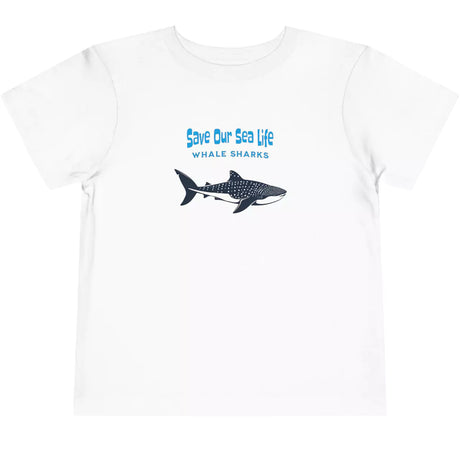 White Save Our Sea Life | Whale Sharks toddler t-shirt