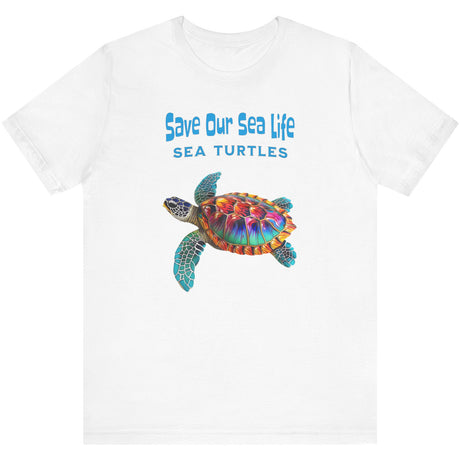 White Save Our Sea Turtles t-shirt