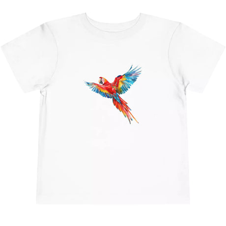 White Scarlet Macaw Parrot toddler t-shirt