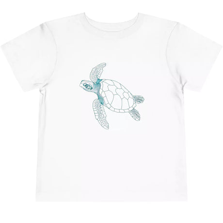 White Sea Turtle Ocean Guardian toddler t-shirt