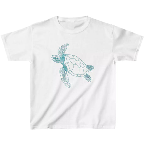 White Sea Turtle Ocean Guardian youth t-shirt