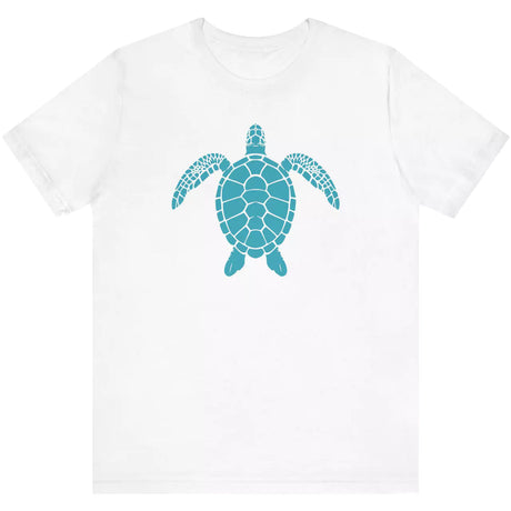 White Silhouette Sea Turtle t-shirt