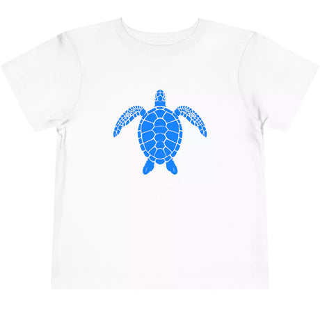 White Silhouette Sea Turtle toddler t-shirt