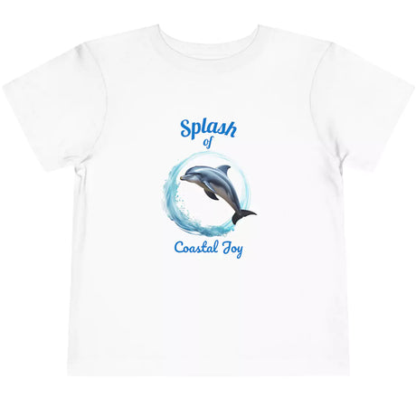 White Splash Dolphin toddler t-shirt