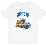 White Surf's Up vintage truck t-shirt