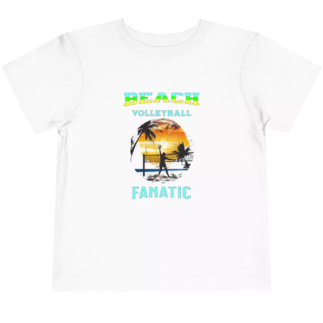 White Boy's Volleyball Fanatic toddler t-shirt