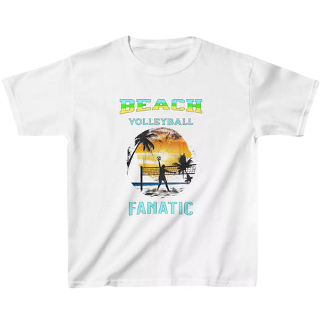 White boy's Volleyball Fanatic youth t-shirt