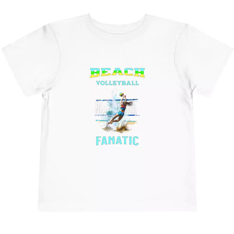 White girl's Volleyball Fanatic toddler t-shirt