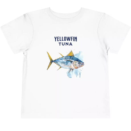 White Yellowfin Tuna Watercolor toddler t-shirt