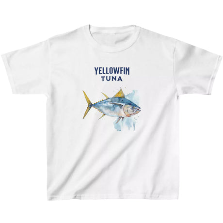 White Yellowfin Tuna Watercolor youth t-shirt