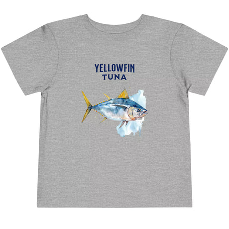 Athletic heather Yellowfin Tuna Watercolor toddler t-shirt